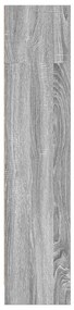 vidaXL Βιβλιοθήκη Γκρι Sonoma 80x24x109 εκ. από Επεξεργ. Ξύλο