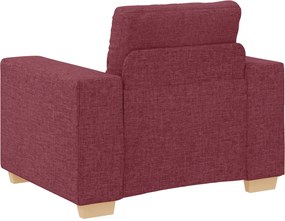 vidaXL Καναπές 3 pcs Κόκκινο Άνεμο 221 x 80 x 80 εκ
