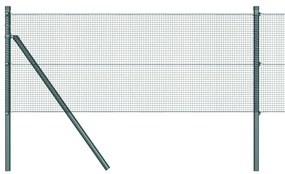 vidaXL Φράκτης με Στυλό Πράσινο 10 x 0.5 m