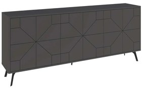 Μπουφές Dune σε ανθρακί απόχρωση 181x35x77.4εκ 181x35x77.4 εκ.