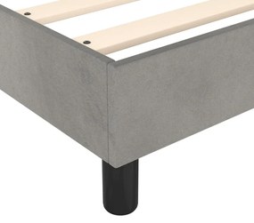 ΚΡΕΒΑΤΙ BOXSPRING ΜΕ ΣΤΡΩΜΑ ΑΝΟΙΧΤΟ ΓΚΡΙ 100X200 ΕΚ. ΒΕΛΟΥΔΙΝΟ 3144315