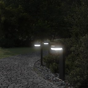 vidaXL Φωτιστικό Δαπέδου Εξ. Χώρου 3 τεμ. Μαύρο 50 εκ. Χυτός Αλουμίνιο