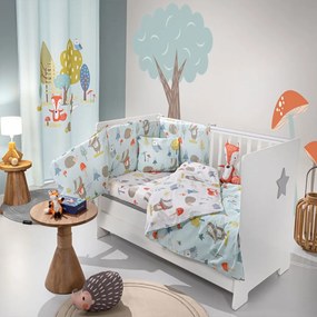 Σετ Κούνιας Timber 3τμχ Mint Saint Clair 100% Cotton