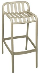Σκαμπό μπαρ Zoi Pakoworld pp σε απόχρωση cappucino 56x36x87εκ 326-000009 326-000009 Καφέ
