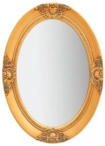 Καθρέφτης Τοίχου με Μπαρόκ Στιλ Χρυσός 50 x 70 εκ. - Χρυσό