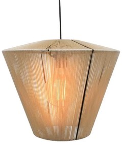 Φωτιστικό Οροφής Μονόφωτο Cord Fylliana Κρέμ 50x35 εκ. 50x50x100 εκ.