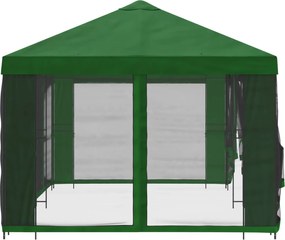 vidaXL Κιόσκι με Πλαϊνές Τοίχους 6 x 3 m Πράσινο