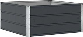 vidaXL Γλάστρα Ανθρακί 100 x 100 x 45 cm Ατσάλι