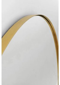 Καθρέφτης Τοίχου Opera Ημικύκλιο Χρυσός 70x3x110 εκ. - Χρυσό