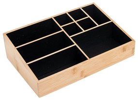 ESTIA ΘΗΚΗ ΟΡΓΑΝΩΣΗΣ ΚΑΛΛΥΝΤΙΚΩΝ BAMBOO 9 ΘΕΣΕΩΝ 33x21x9cm