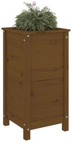 vidaXL Ζαρντινιέρα Μελί 40 x 40 x 78 εκ. από Μασίφ Ξύλο Πεύκου