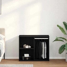 vidaXL Καλλυντικό Ντουλάπι με ράφι Μαύρη Οξυά 80 x 40 x 65 εκ.