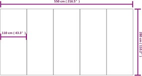 vidaXL Υπόστρωμα Πισίνας Ανοιχτό Γκρι Πολυεστερικό Γεωύφασμα