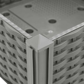 vidaXL Ζαρντινιέρα 160 x 40 x 71 εκ. από Πολυπροπυλένιο