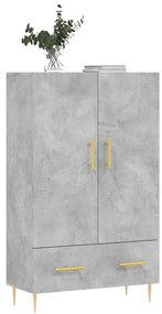 vidaXL Ντουλάπα Γκρι Σκυροδέματος 69,5 x 31 x 115 εκ. Επεξεργ. Ξύλο