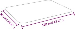 vidaXL Προστατευτικό Δαπέδου για Laminate Δάπεδο ή Χαλί 90 x 120 εκ.