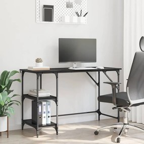 vidaXL Γραφείο Μαύρη Οξυά 120 x 50 x 75 cm Επεξεργασμένο ξύλο