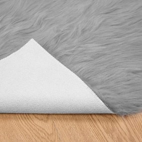 vidaXL Χαλί από τεχνητό πρόβειο δέρμα TAFALLA Γκρι 100 x 200 cm