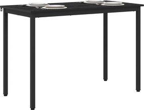 vidaXL Τραπεζαρίες 110 x 55 x 75 cm ΜΕΤΑΛΛΟ Ορθογώνιος