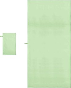 vidaXL Σύνολο πετσέτας αθλητισμού 2 pcs Πράσινο ύφασμα