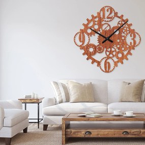 Ρολόι τοίχου  εσωτερικού χώρου ξύλινο clock2 - Clock2-Μαόνι, 1mx1m