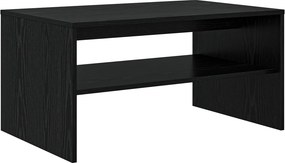 vidaXL Τραπεζάκι σαλονιού Μαύρη Οξυά 80 x 50 x 40 cm