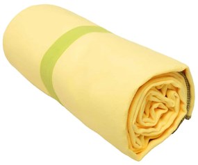 Πετσέτα Microfiber Μονόχρωμη 90x160 Κίτρινο
