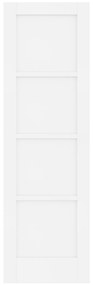 vidaXL Εσωτερική Πόρτα 'ORKDAL' Λευκή 61x198.5x4 εκ. Μασίφ Ξύλο Πεύκου