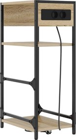 vidaXL Κομοδίνο Δρύς Sonoma 40 x 27 x 76 εκ Επεξεργασμένο ξύλο