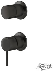 La Torre ELLE 316 Black Brushed PVD Μίκτης εντοιχισμού 2 εξόδων INOX