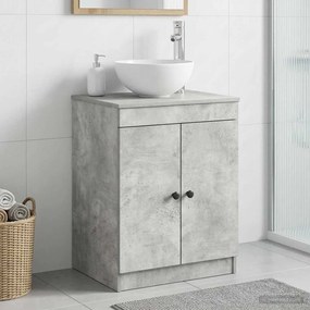 vidaXL Ντουλάπι Μπάνιου Γκρι Σκυροδέματος 54 x 41 x 70 εκ