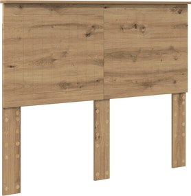vidaXL Σκελετός Κρεβατιού Artisan Δρυς 135 x 190 cm