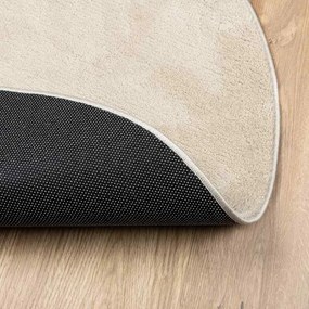 vidaXL Χαλιά χώρου Ωοειδής HUARTE Μπεζ 80 x 150 cm 100% Πολυεστέρας