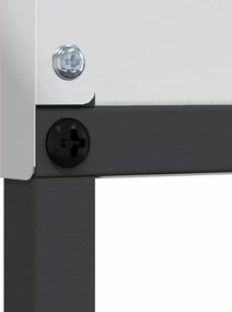 vidaXL Οθόνη Ιδιωτικότητας Κήπου Floral Ασημί 32 χ 140 εκ