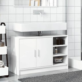 vidaXL Ντουλάπι Νιπτήρα Λευκό 90x29x55 εκ. Επεξεργασμένο Ξύλο