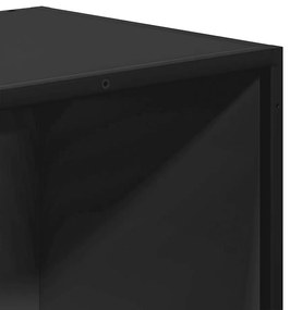 ντουλάπι βιβλίων vidaXL Μαύρο 40x35x107,5 cm Κατασκευασμένο ξύλο