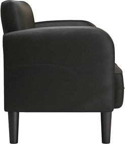 vidaXL καναπές Loveseat Μαύρο 110 cm Faux Leather