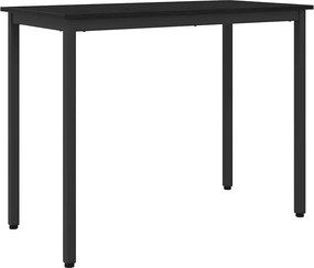 vidaXL τραπέζι Μαύρη Οξυά 100 x 50 x 76,5 εκ.