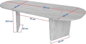 Coffee Table Ovalis - Oak Oak