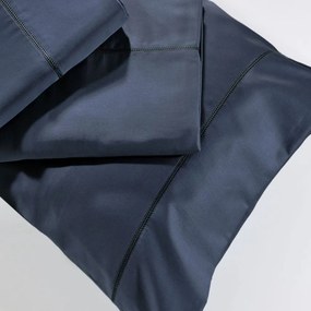 Μαξιλαροθήκες S250/8 Σετ 2τμχ Navy Down Town 52X75 100% Cotton Satin