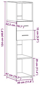 ΝΤΟΥΛΑΠΑ ΚΑΠΝΙΣΤΗ ΔΡΥΣ 30X42,5X124 ΕΚ. ΑΠΟ ΕΠΕΞΕΡΓΑΣΜΕΝΟ ΞΥΛΟ 846156