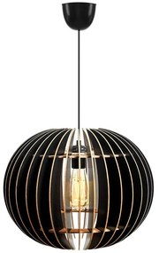 Φωτιστικό Οροφής 390FLH1510 Φ36x70cm 1xE27 40W Black Opviq
