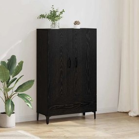 Highboard με συρτάρι Μαύρη Οξυά 70 x 31 x 115 εκ