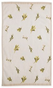 Ποτηρόπανο Βελουτέ Olive Ecru Nef-Nef Homeware 40x60cm 100% Βαμβάκι