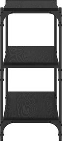 vidaXL Βιβλιοθήκη Μαύρη δρυς 60 x 33 x 70,5 εκ.