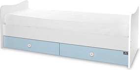 BED TREND PLUS NEW 70/160 WHITE/BABY BLUE