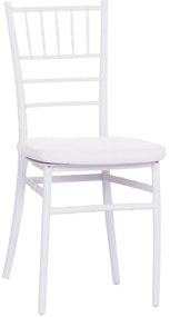 Καρέκλα Catering TIFFANY C21104 με Μαξιλάρι Πολυπροπυλενίου Λευκή 39x47x89Y εκ. 39x47x89 εκ.