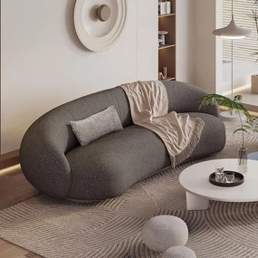 Καναπές Τριθέσιος Simone Fylliana Καφέ 225x105x74 εκ. 225x105x74 εκ.