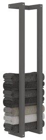 vidaXL Πετσετοκρεμάστρα Γκρι 23x18x110 εκ. από Μασίφ Ξύλο Πεύκου