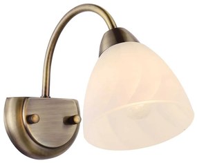 Φωτιστικό Τοίχου Elegant & Primary DLX7391WBR Bronze Metal, Glass